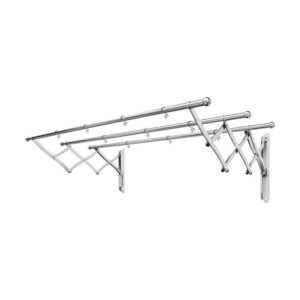 Aimer LHHL0128 3-layer wall mounted sliding clothes hanger, stainless steel