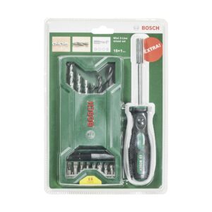 Bosch 15+1 Mini X-Line mixed bit set with hand screwdriver 2607017654