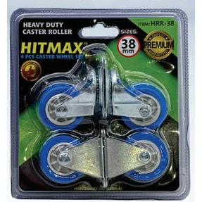 HITMAX heavy duty PU caster wheel set 4 pieces — view 2
