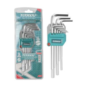 TOOGOU 202042 Hex Key Set Medium Arm 9pcs