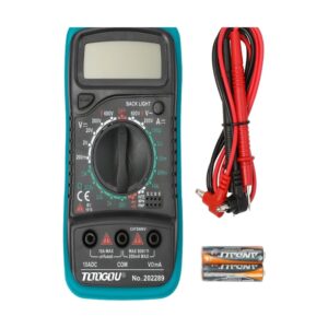 TOOGOU compact digital multimeter with test leads