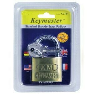 Keymaster LHCL0017GY Tri-Circle Steel Shackle 20mm Brass Padlock High Security Locker Kunci Silver